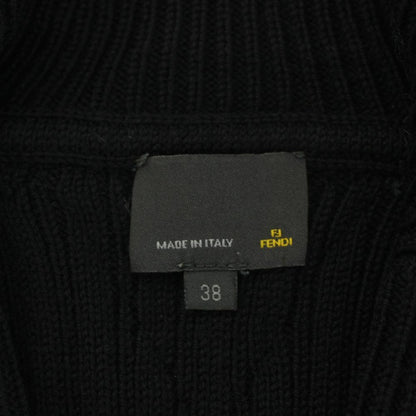 Fendi Knit Sweater Long Sleeve Wool 38 Black — view 4