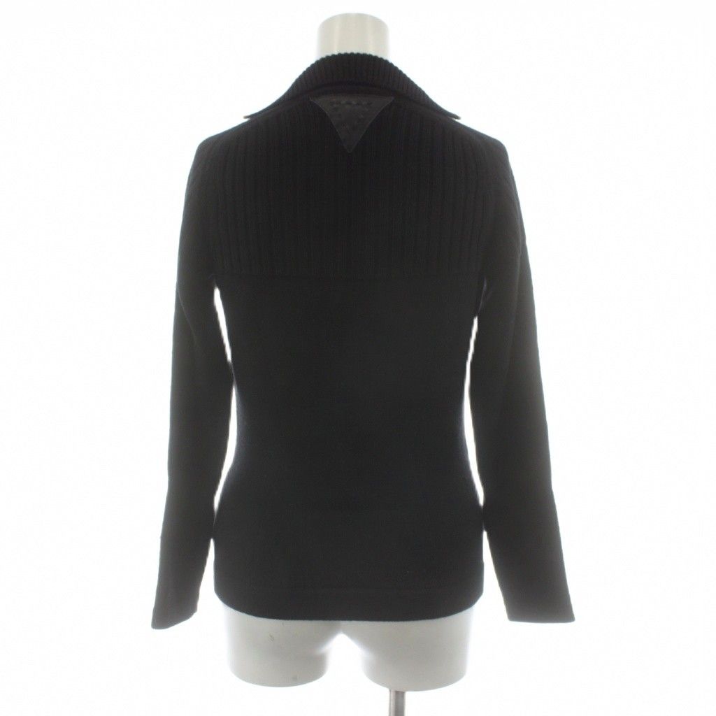 Fendi Knit Sweater Long Sleeve Wool 38 Black — view 3