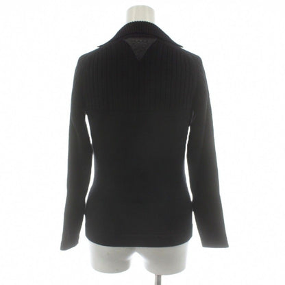 Fendi Knit Sweater Long Sleeve Wool 38 Black — view 3