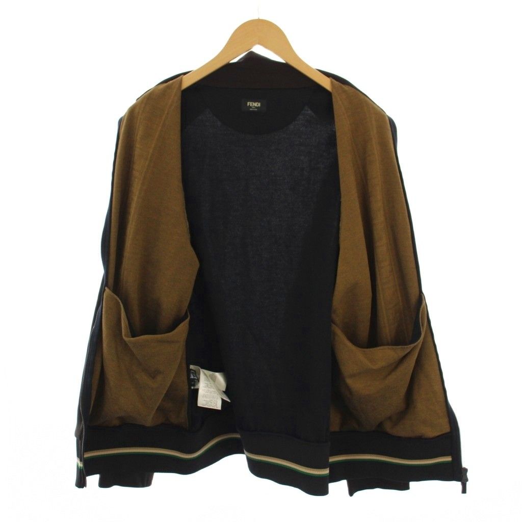 Fendi Zucca Pattern Jacket Black Beige — view 4