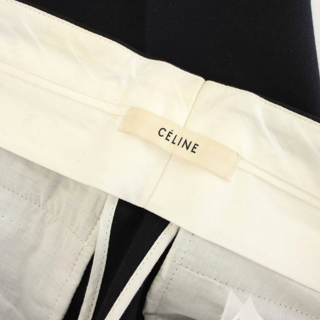 Celine Phoebe Philo Era Pants Wool 34 Navy Full Length 2 YM — view 5