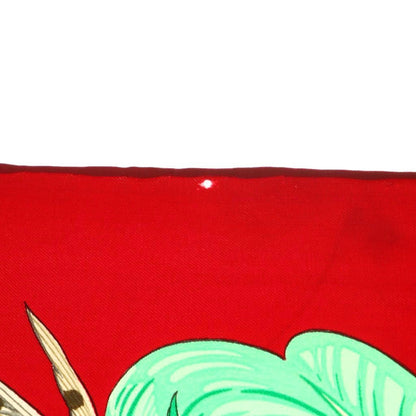 Hermes Carre 90 Mexico Mexique Scarf Buddha Statue Large Multicolor Red Green Ss Os Oh — view 7