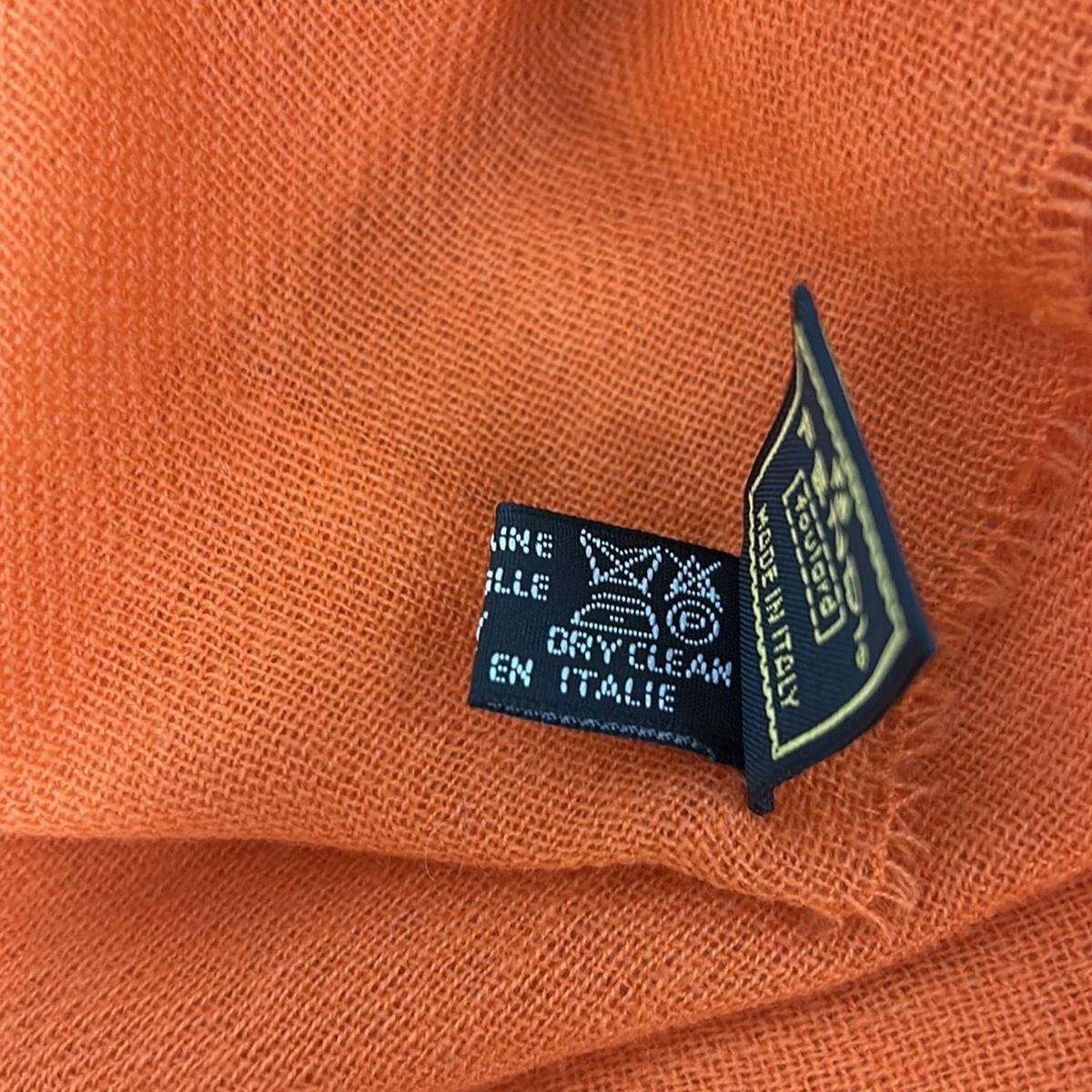 Fendi Shawl Orange Wool — view 4