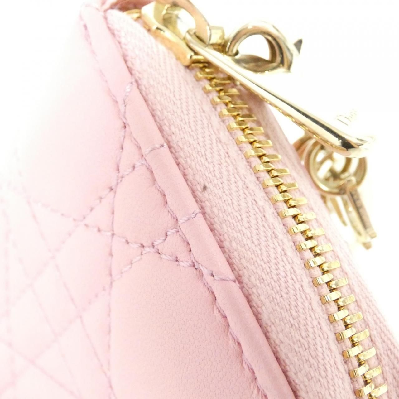 Dior Voyageur Coin Case Handbag Melocoton Pink — view 4