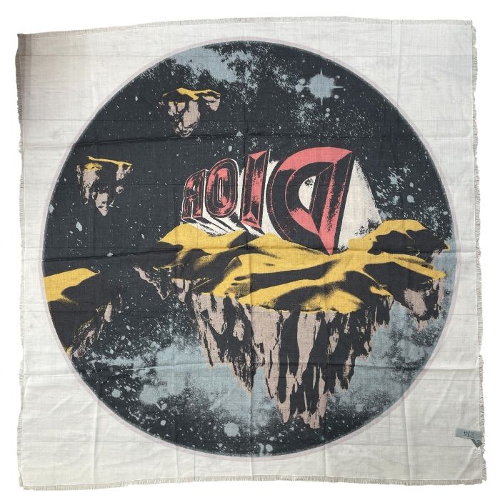 Dior Asterodior Scarf Shawl Large Silk Wool — view 6