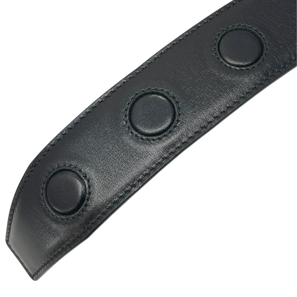 Dior D Logo Buckle Belt Black Silver — view 9
