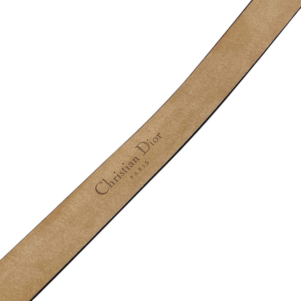 Dior Crystal Stone Leopard Belt Brown Calf Hair Leather — view 7