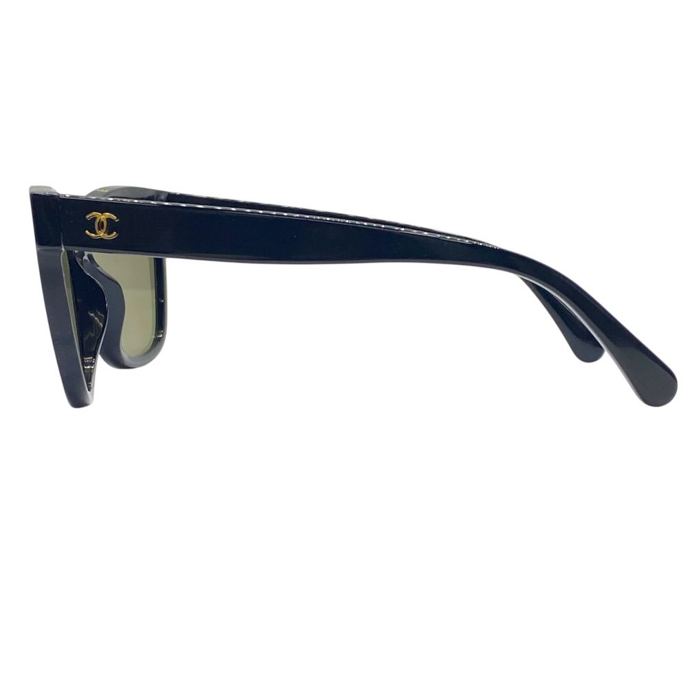 Chanel Sunglasses Eyewear CC Logo Acetate Colored Lenses Black — view 3