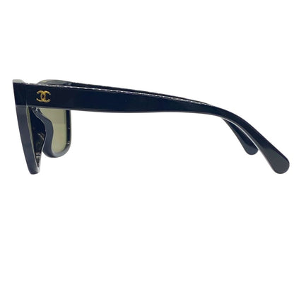 Chanel Sunglasses Eyewear CC Logo Acetate Colored Lenses Black — view 3