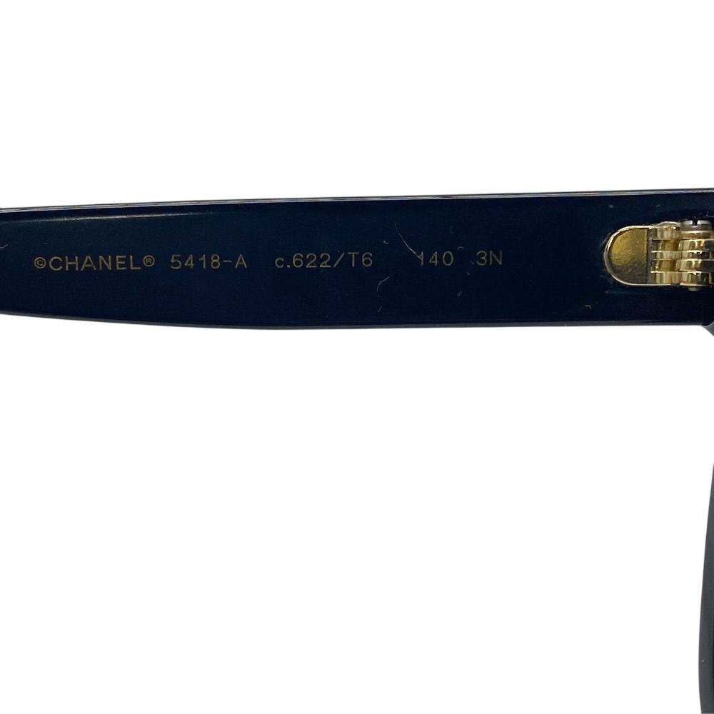 Chanel Sunglasses Eyewear CC Logo Acetate Colored Lenses Black — view 8