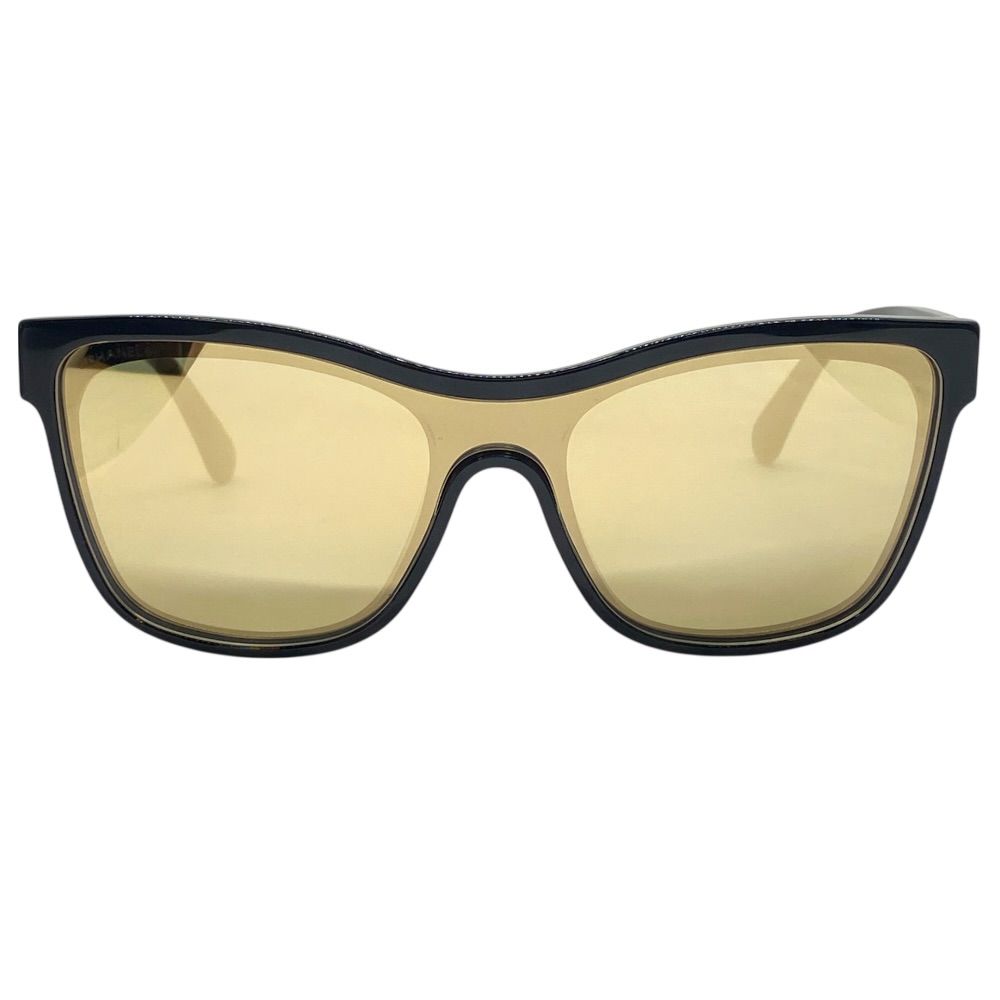 Chanel Sunglasses Eyewear CC Logo Acetate Colored Lenses Black — view 2
