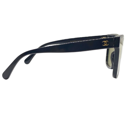 Chanel Sunglasses Eyewear CC Logo Acetate Colored Lenses Black — view 5