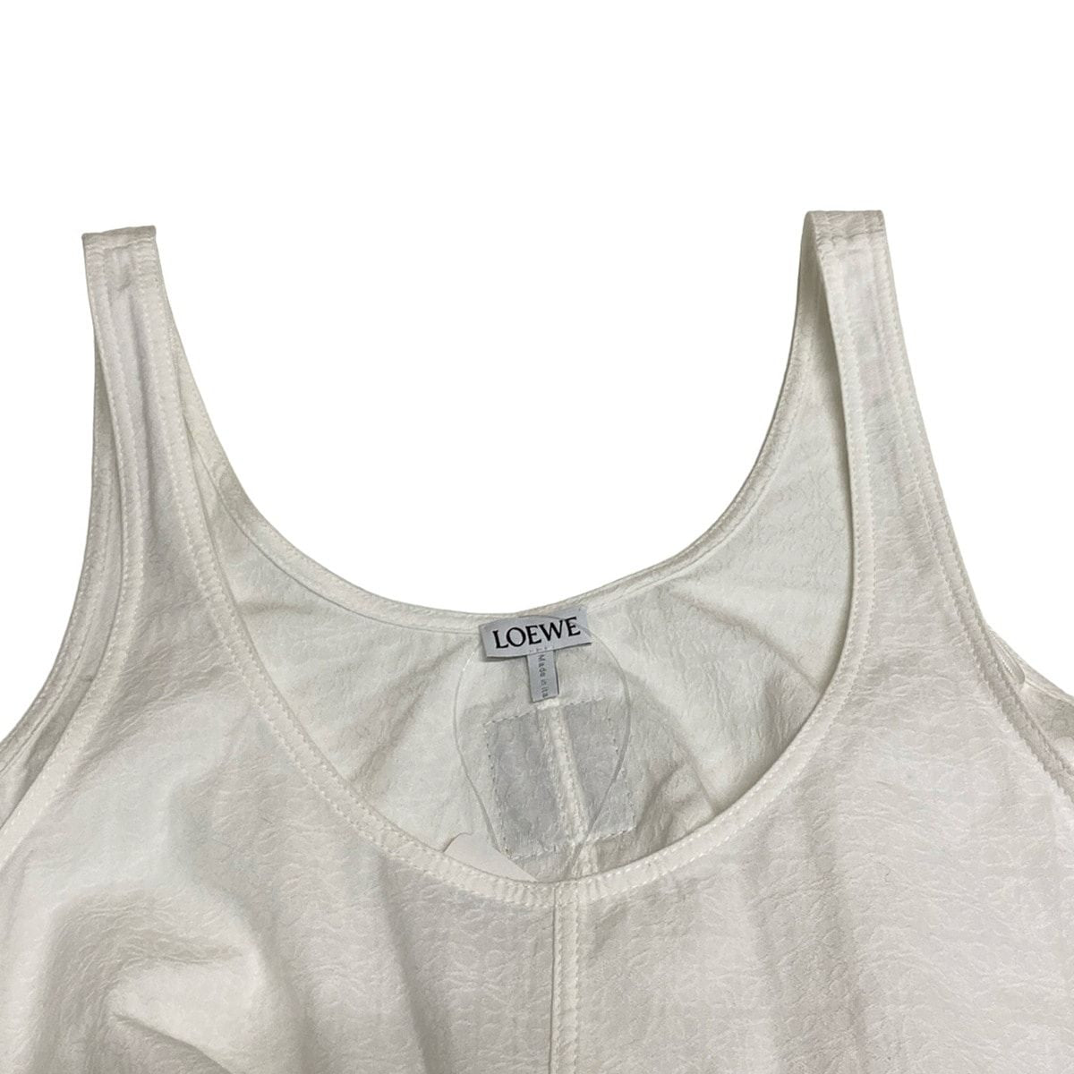 Loewe Dress 36 S White Crew Neck Sleeveless Mini — view 7