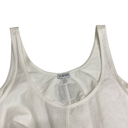 Loewe Dress 36 S White Crew Neck Sleeveless Mini — view 7
