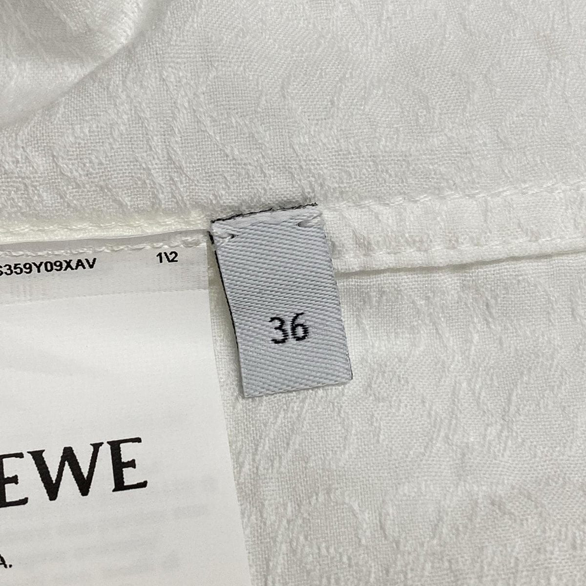 Loewe Dress 36 S White Crew Neck Sleeveless Mini — view 6