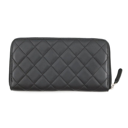 Chanel Wallet Quilted Classic Long Zip CC Logo Lambskin — view 3