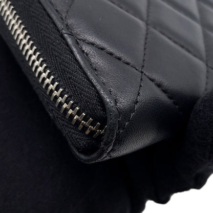 Chanel Wallet Quilted Classic Long Zip CC Logo Lambskin — view 6