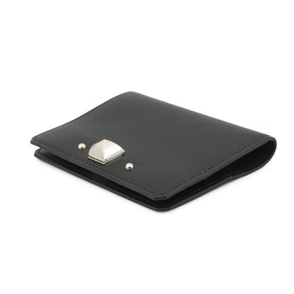 Hermes Card Case Medallion Black Silver Chevre Sham Kira — view 2