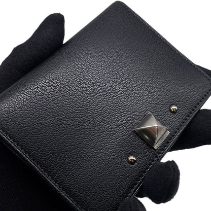 Hermes Card Case Medallion Black Silver Chevre Sham Kira — view 5