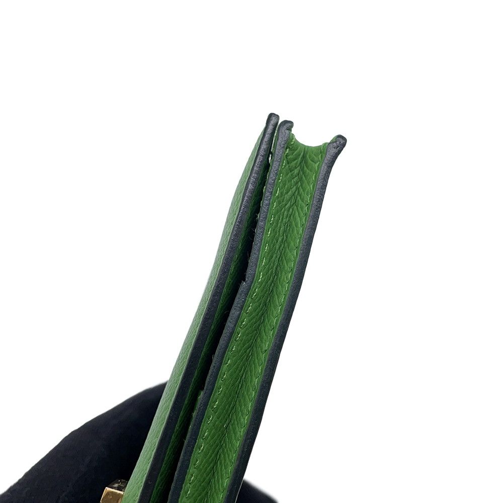 Hermes Wallet Bearn Souffle Vert Yucca Gold Epsom Veil — view 7