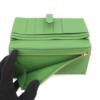 Hermes Wallet Bearn Souffle Vert Yucca Gold Epsom Veil — view 6