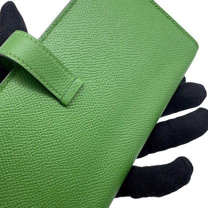 Hermes Wallet Bearn Souffle Vert Yucca Gold Epsom Veil — view 9