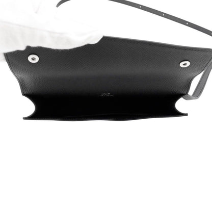 Hermes Shoulder Wallet Nap to Go Black Silver Epsom — view 5