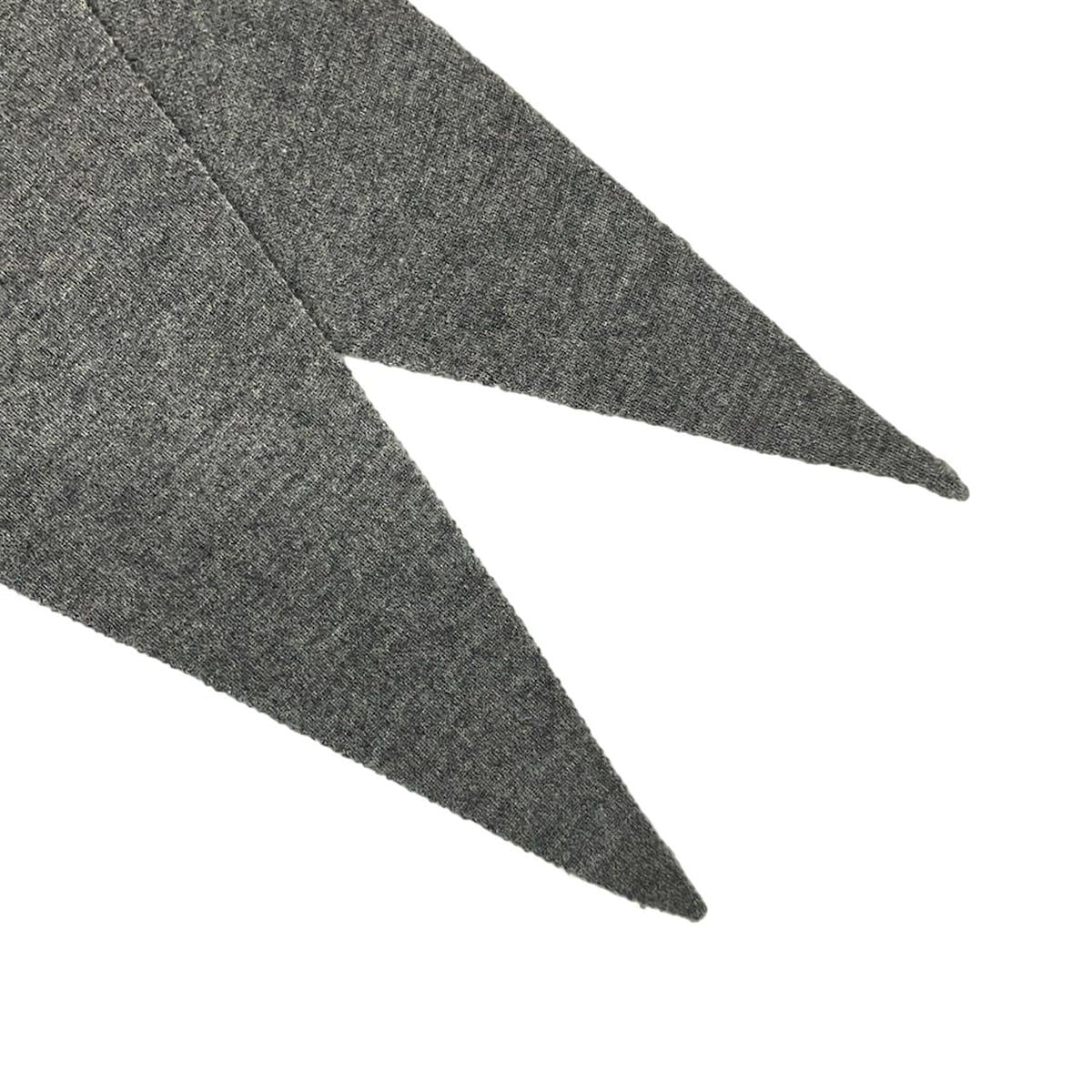 Hermes Shawl Gray Cashmere Silk — view 4