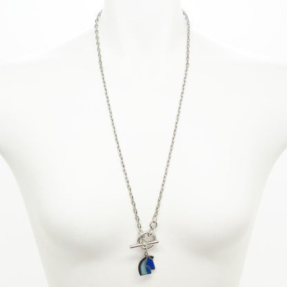 Hermes Necklace Helios Silver Blue — view 2