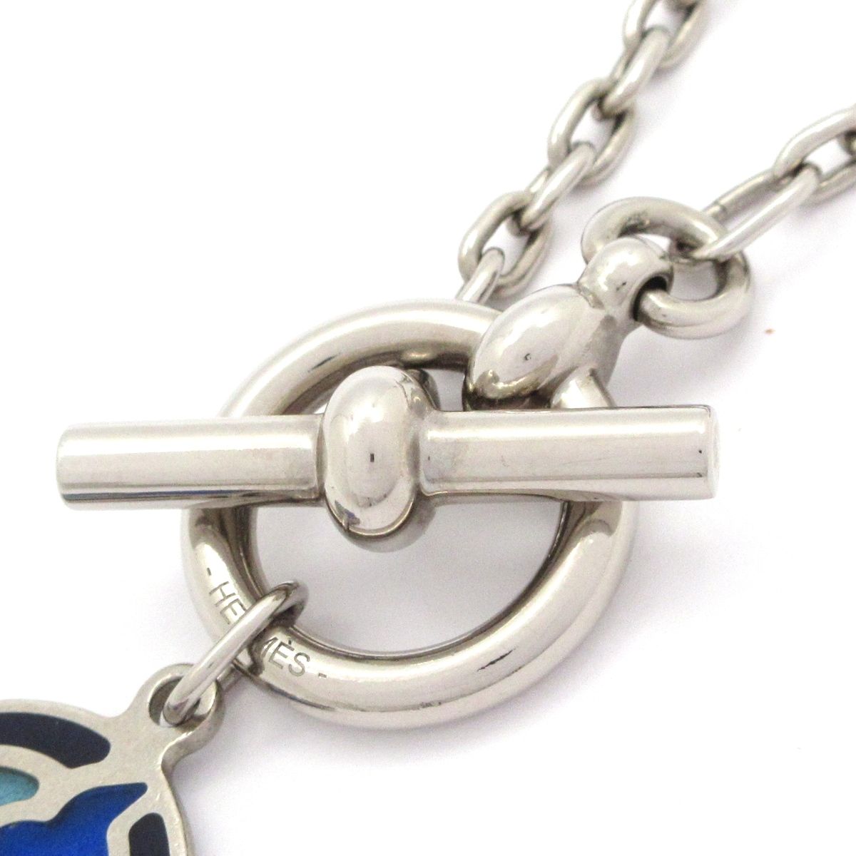 Hermes Necklace Helios Silver Blue — view 4