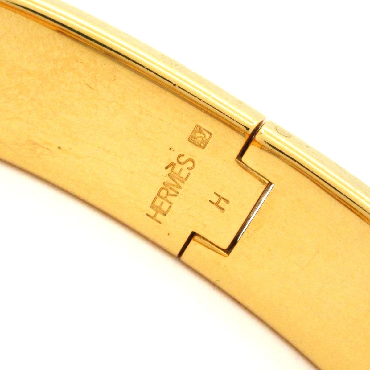 Hermes Bangle Click Gold Light Blue — view 4