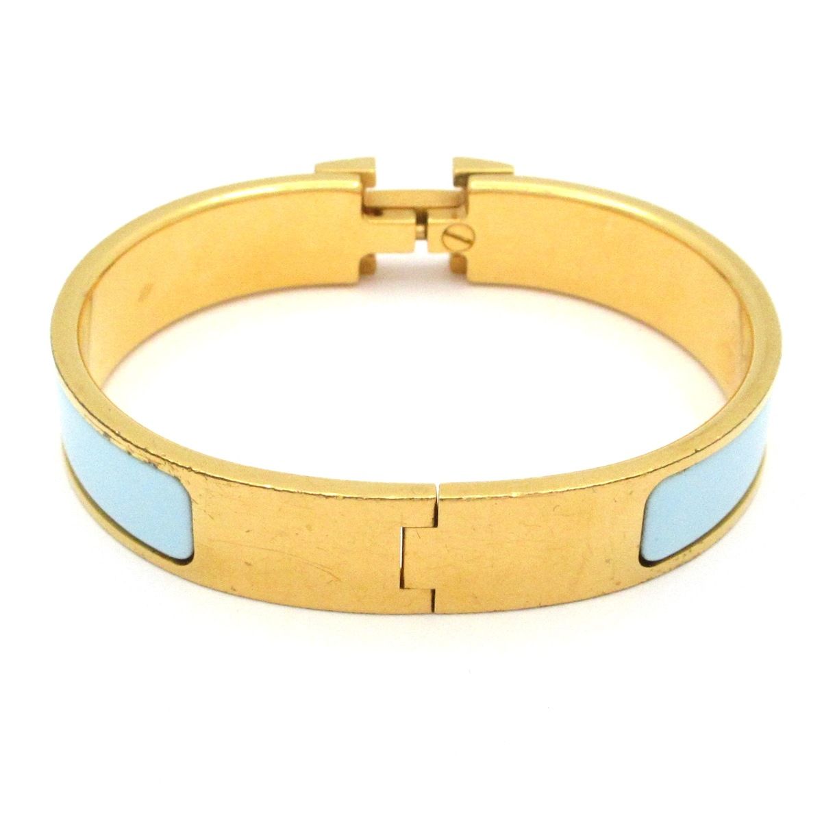 Hermes Bangle Click Gold Light Blue — view 3