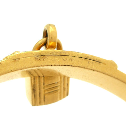 Hermes Bangle Kelly Leather Gold Brown — view 4