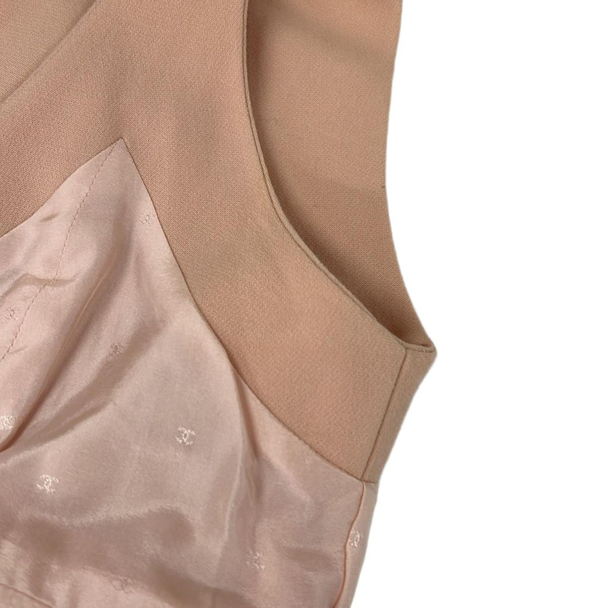 Chanel Dress 42 L Pink Collection 28 Sleeveless Back — view 5