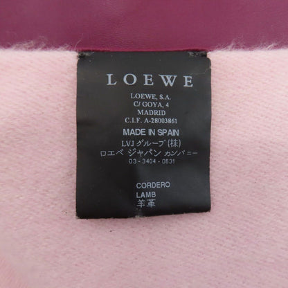 Loewe Anagram Scarf Lambskin Cashmere Purple Pink — view 6