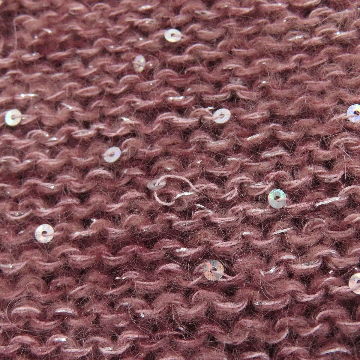 Louis Vuitton Monogram Sequin Scarf Mohair Nylon Cotton Boldpurple — view 5