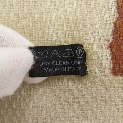 Chanel CC Logo Shawl Wool Yellow Beige — view 6