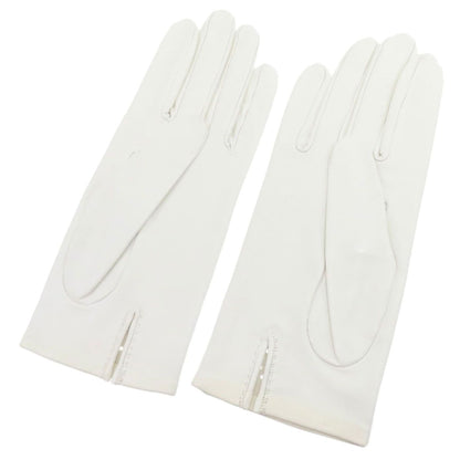 Hermes Logo Leather Gloves — view 2