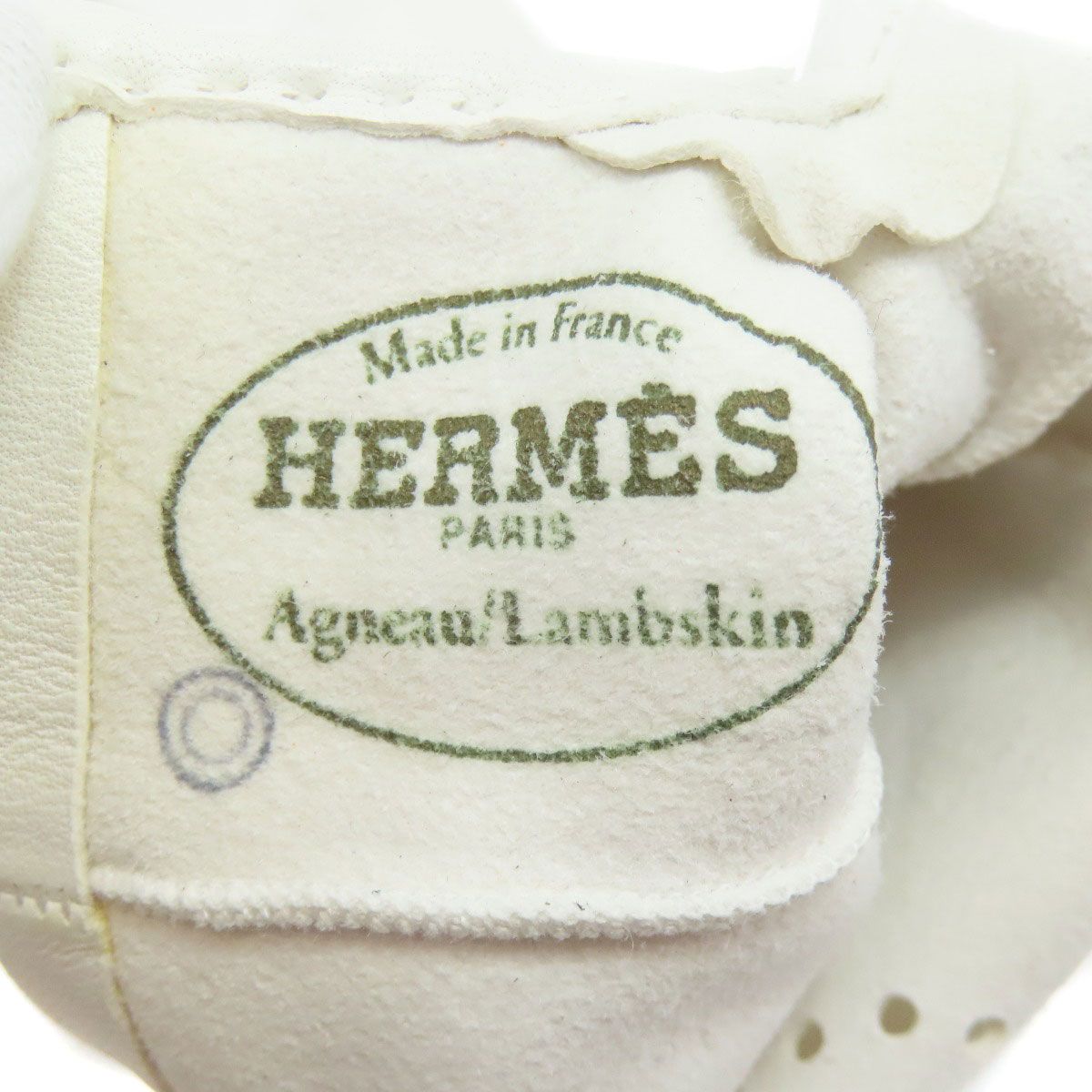 Hermes Logo Leather Gloves — view 3