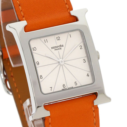 Hermes Watch SS Leather — view 4
