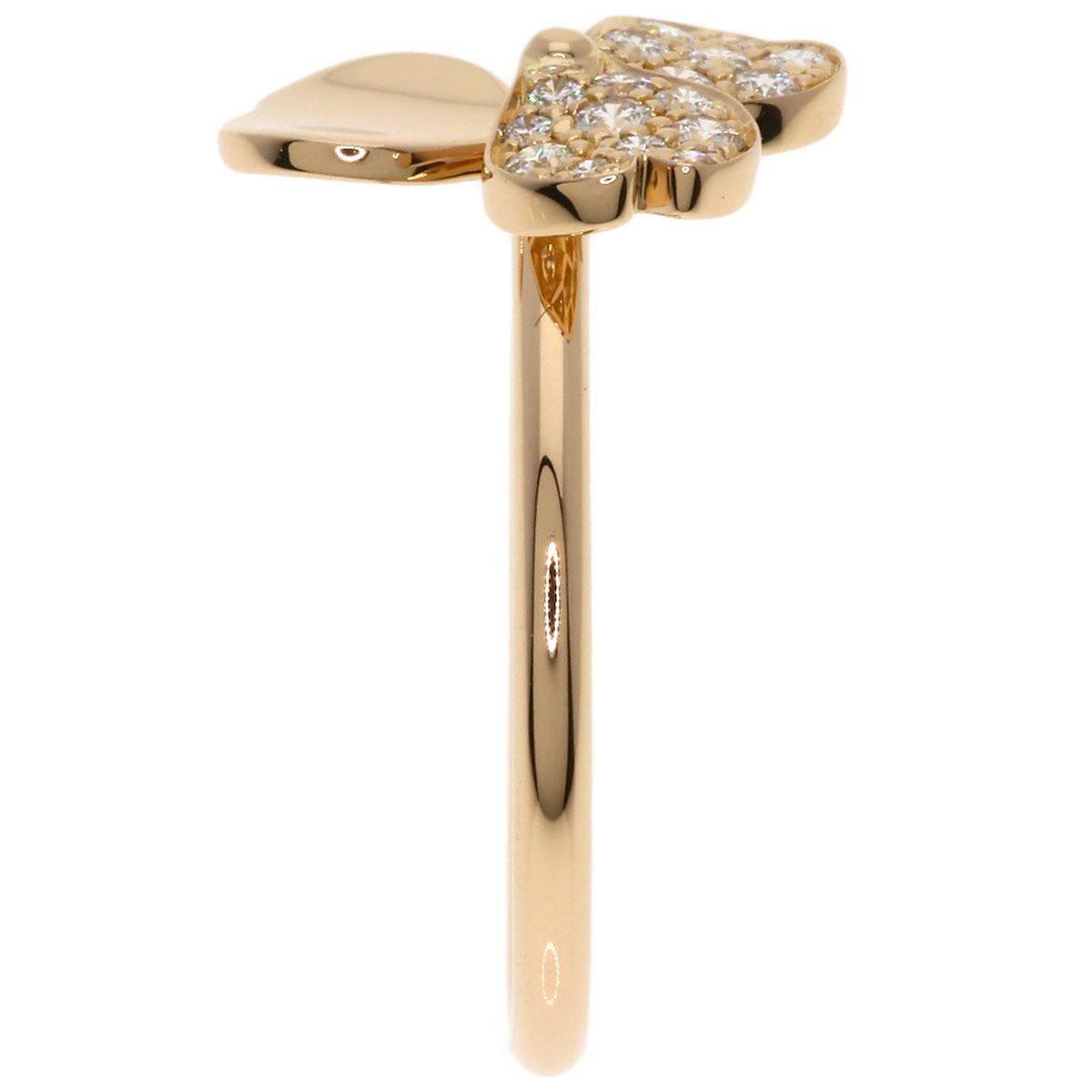 Tiffany & Co Paper Flower Diamond Ring 18K Pink Gold — view 4