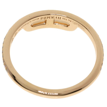 Hermes Link D'hermes Diamond 55 Ring 18K Pink Gold — view 5