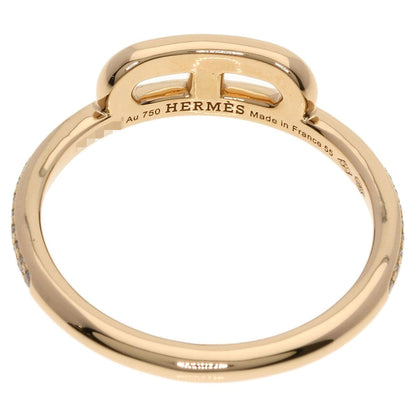 Hermes Link D'hermes Diamond 55 Ring 18K Pink Gold — view 6