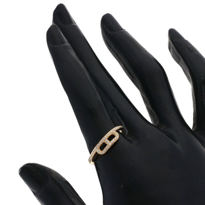 Hermes Link D'hermes Diamond 55 Ring 18K Pink Gold — view 7