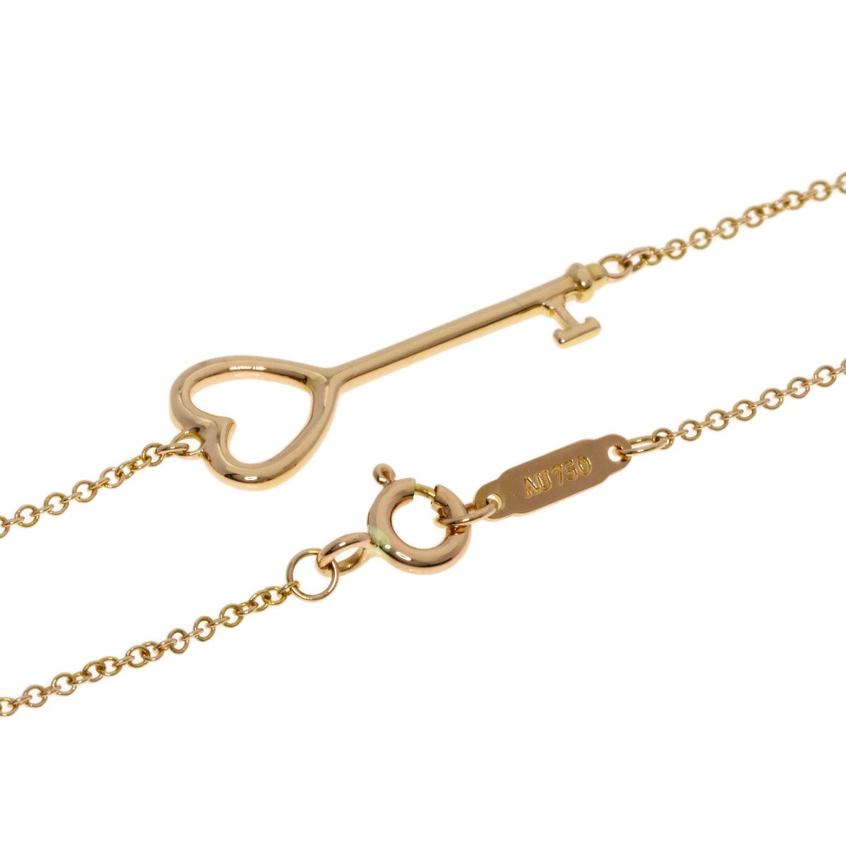Tiffany & Co Heart Key Necklace 18K Pink Gold — view 2