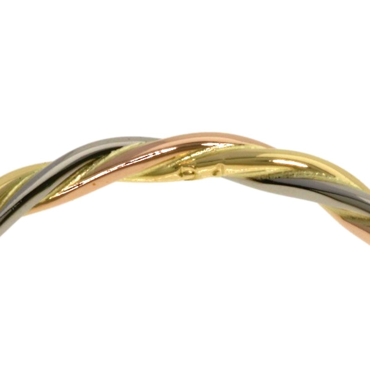 Cartier Twist Emerald 51 Ring 18K Yellow Gold White Pink — view 8