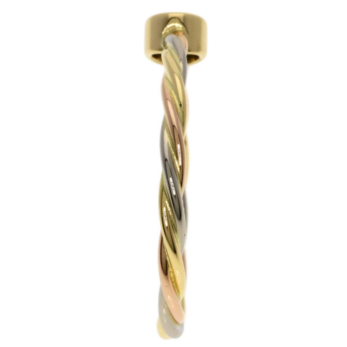 Cartier Twist Emerald 51 Ring 18K Yellow Gold White Pink — view 4