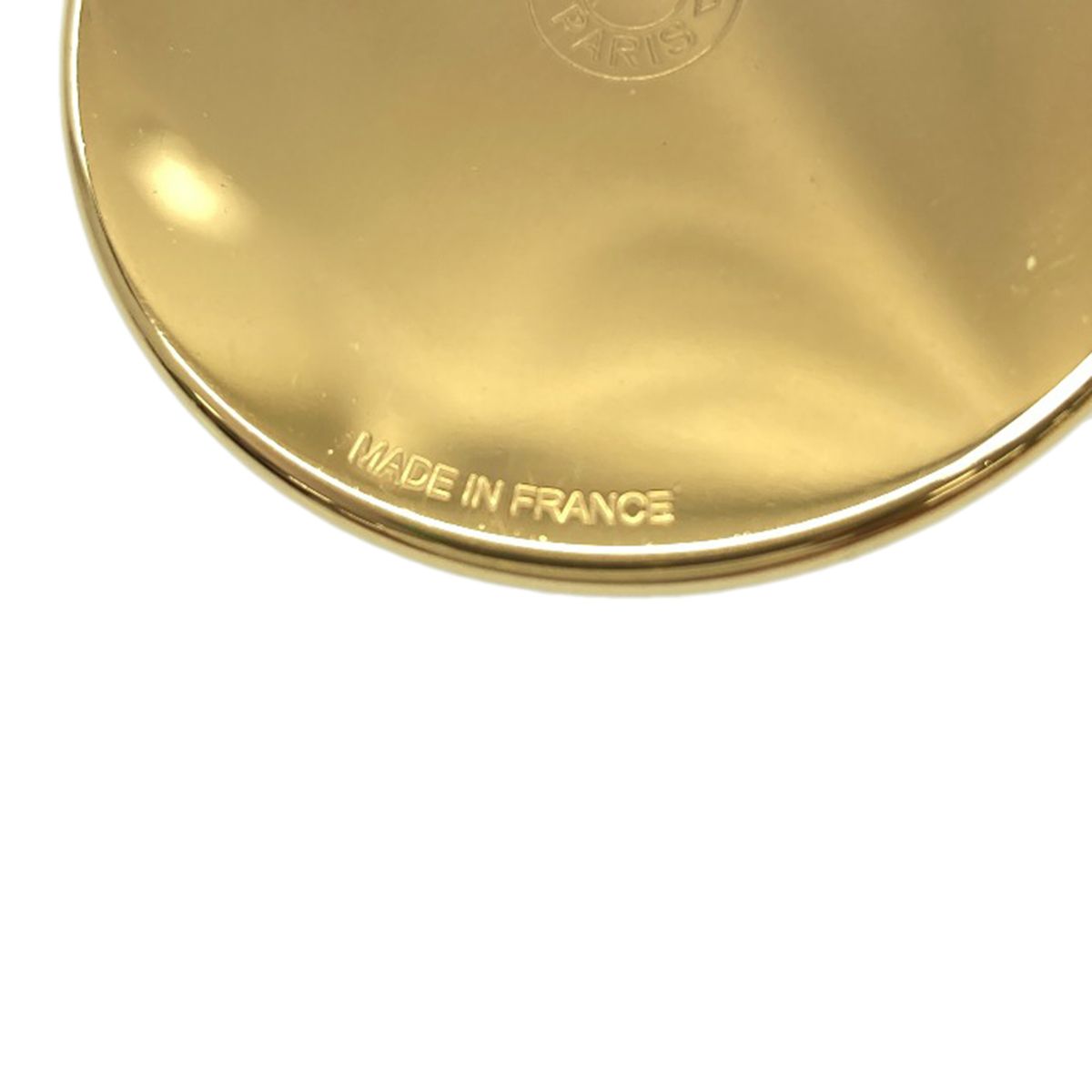 Hermes Medaille Necklace Metal Gold White — view 5