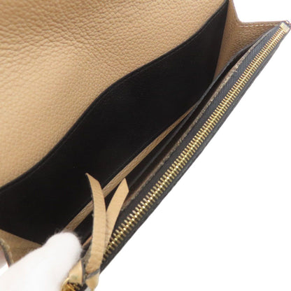 Louis Vuitton Portefeuille Emily Wallet Black Beige — view 5