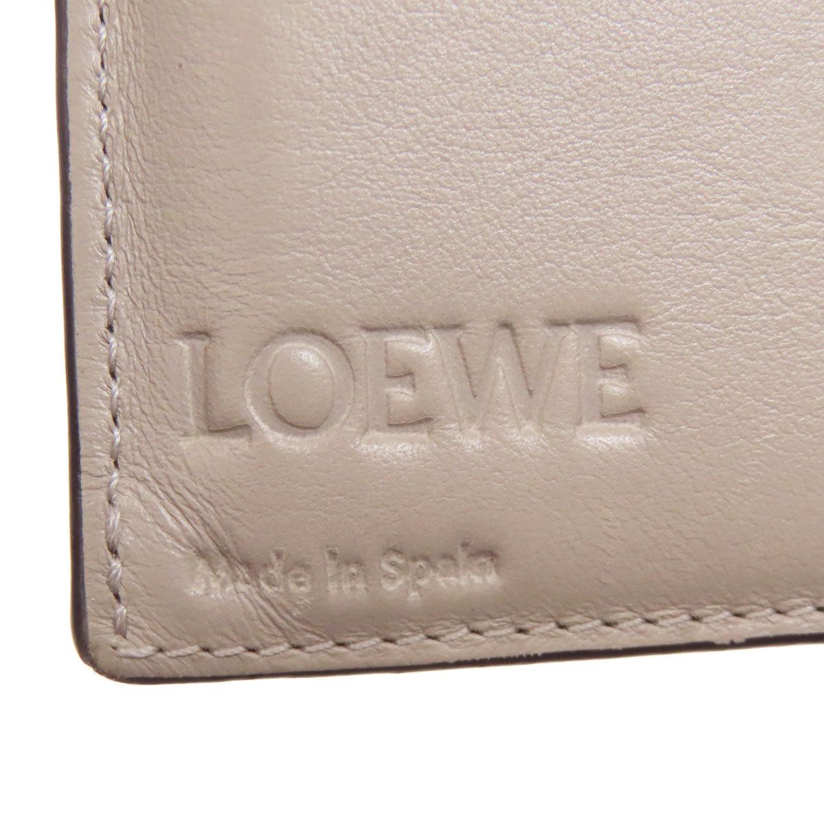 Loewe Anagram Radical Wallet Leather Gray Green — view 6